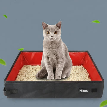 Portable Foldable Travel Litter Box for Cats